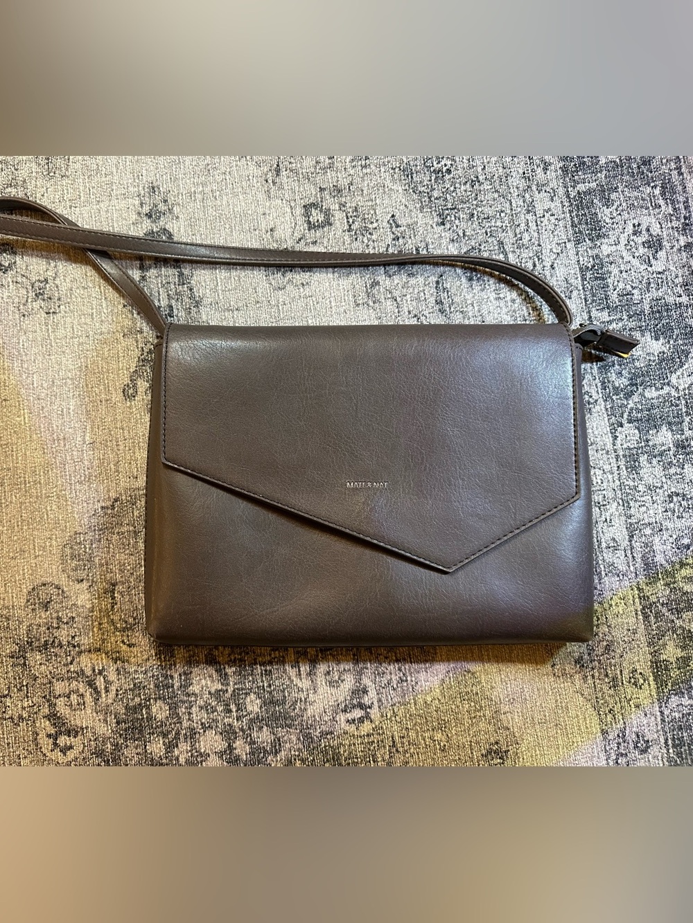Matt & Nat Dark grey Envelope Crossbody Bag
